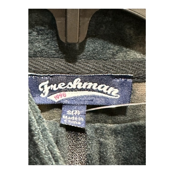 FRESHMAN Dipped Velour Quarter Zip Long Sleeve Pullover Shirt Size 7 - Picture 3 of 5